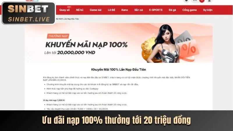 Ưu đãi nạp tiền lần đầu và nạp lại tại tải sv8888